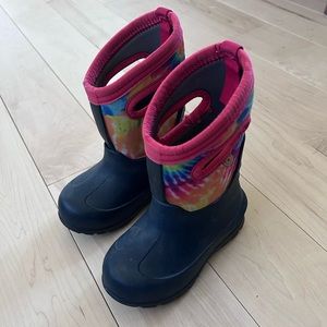 Kids toddler tie dye Bogs